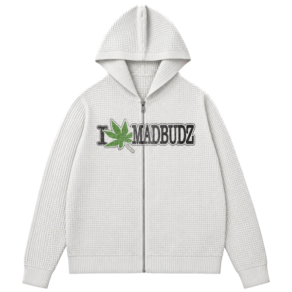 'I Love Madbudz' THERMAL ZIP UP